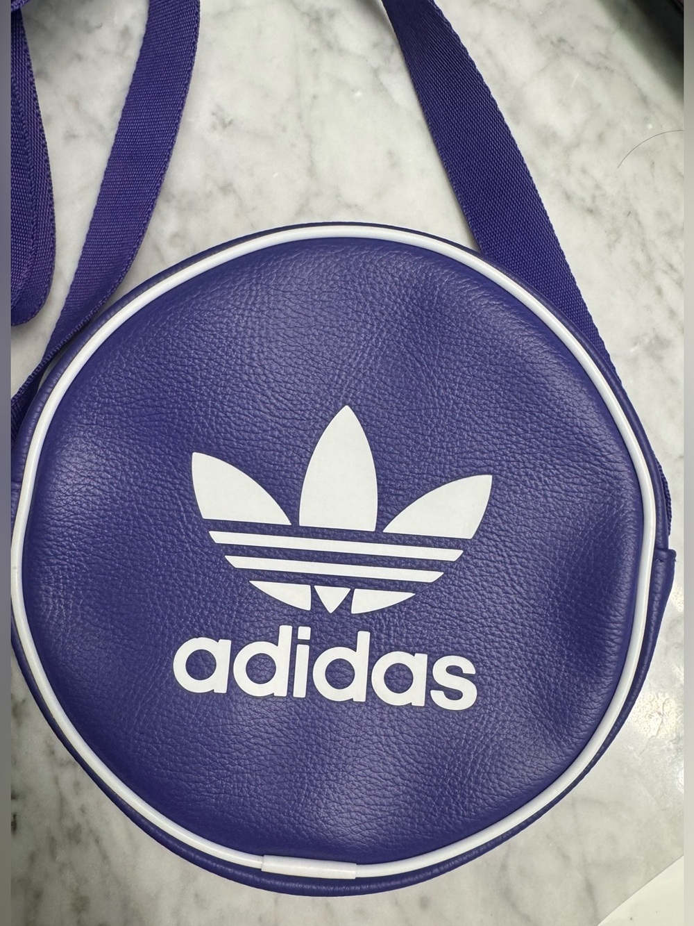 Adidas Purple Round Crossbody Bag